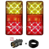 LED Boat Trailer Light Kit 80 x 150 Round Plug - Roxom Boat trailer Parts